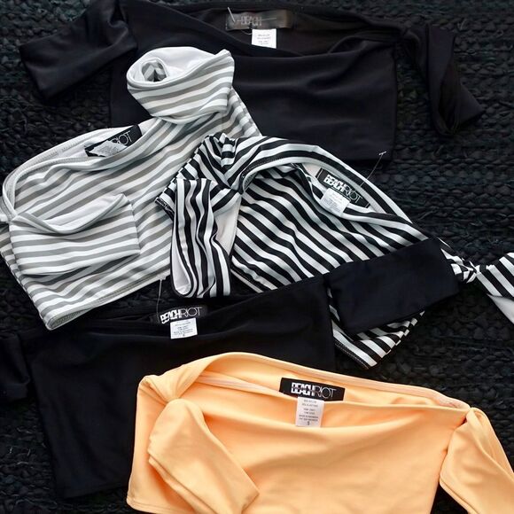 Free People x Beach Riot Rose Solid Bikini Top - Picture 3 of 5